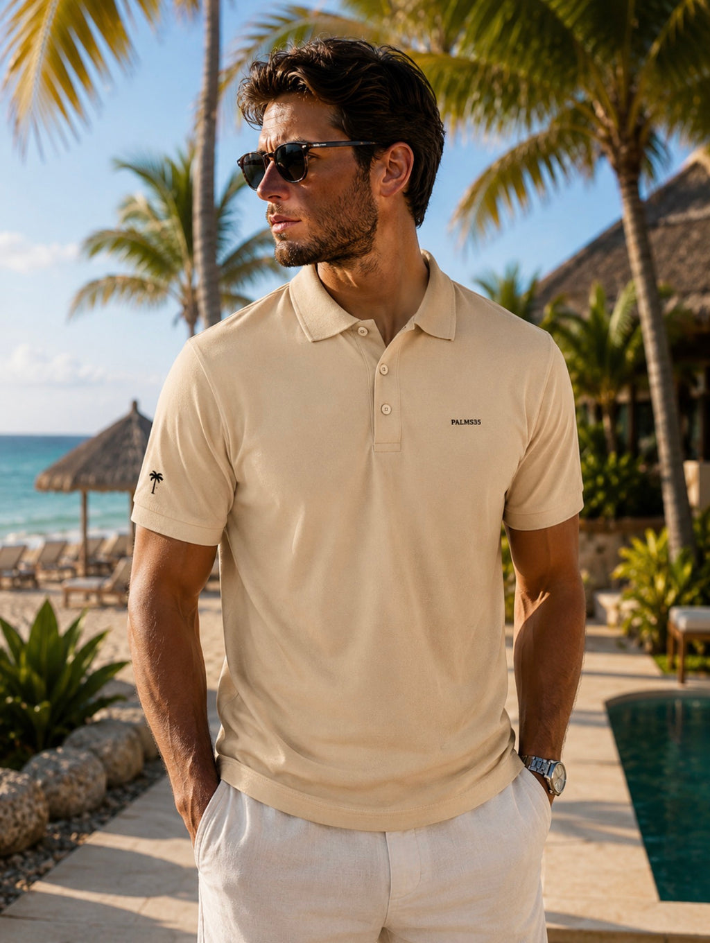 Palms35 Premium  polo shirt