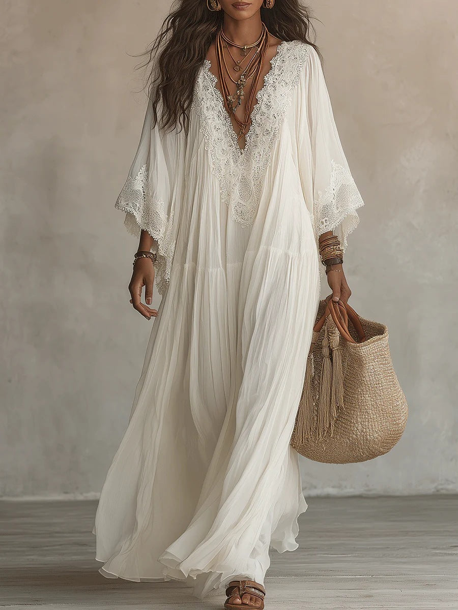 PALMS35 Amalfi Lace Maxi Dress