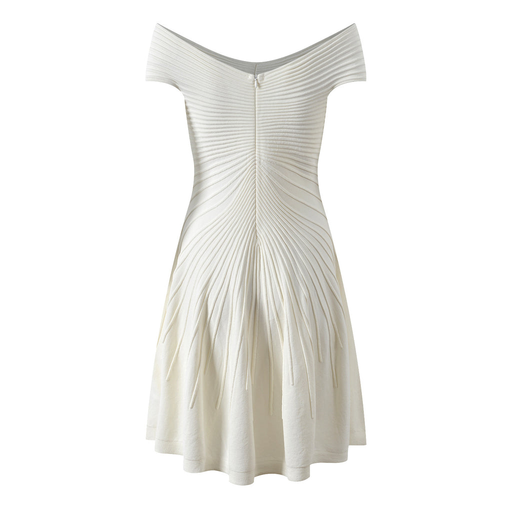 Palms35 Capri Elegance Dress- Ivory -Black -Red