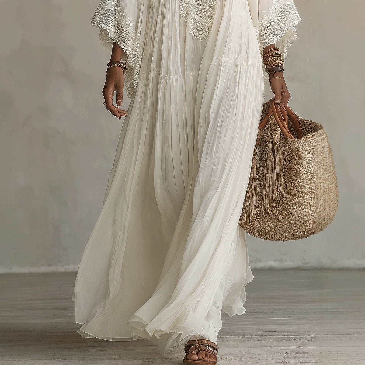 PALMS35 Amalfi Lace Maxi Dress