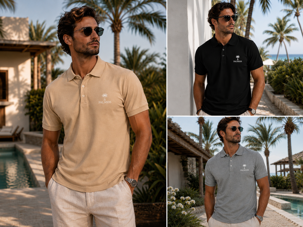 Palms35  Premium pique polo shirt